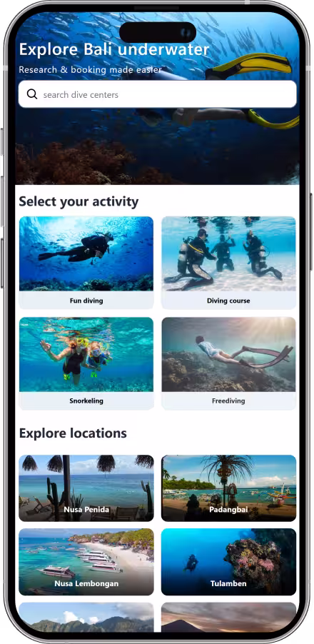 An image of a coral just off the shore of Menjangan Island